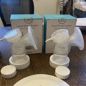 Pumpable liquid shield kit EUC. 21mm liquid inserts new.